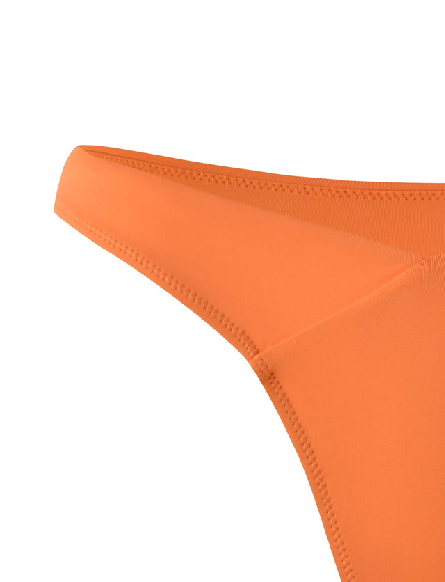 CYNTHIA V CUT BIKINI BOTTOM - ORANGE : BURNT ORANGE