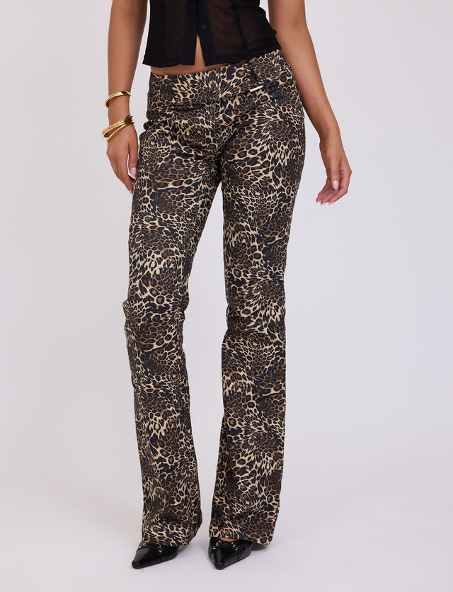 VESPER PANT - MULTI : LEOPARD