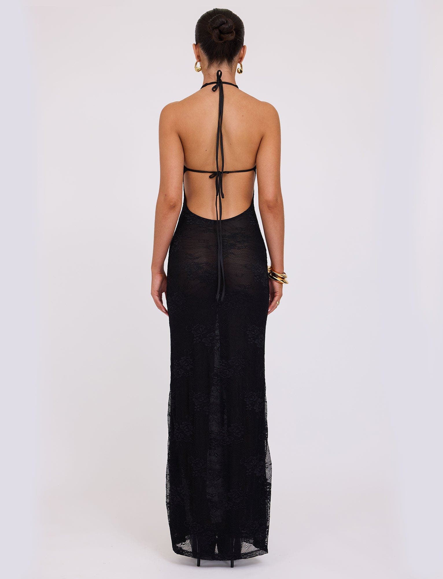 LUCIA DRESS - BLACK : LACE