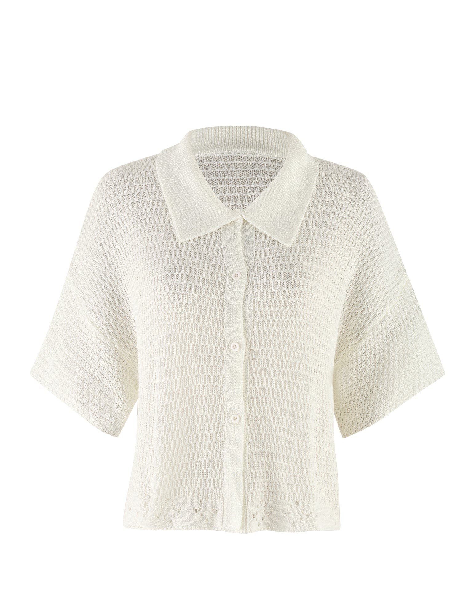 JANAI TOP - WHITE : CREAM