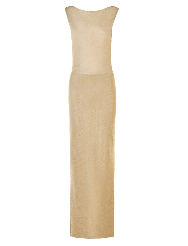 ZAELA DRESS - GOLD