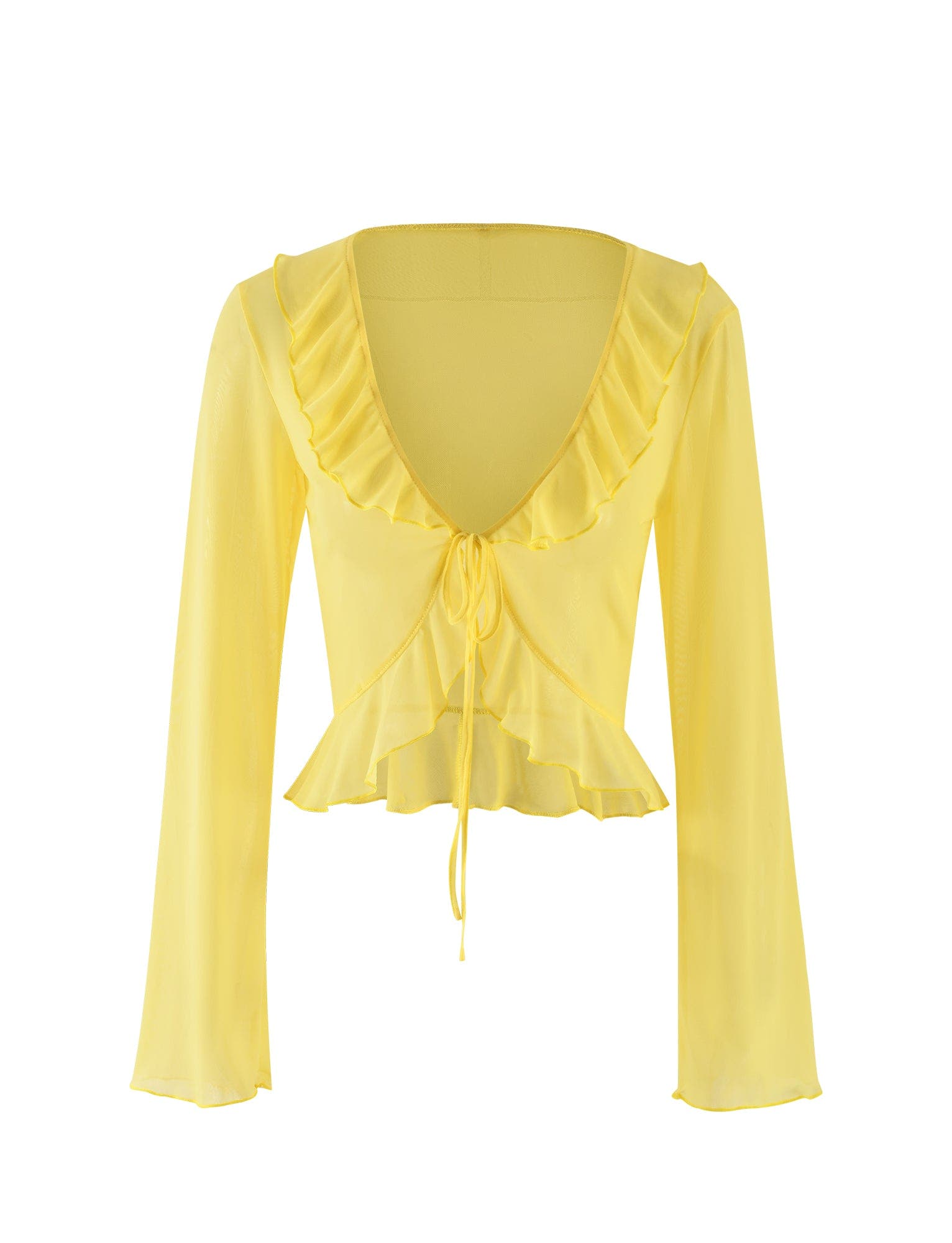 CORVIN TOP - YELLOW : LEMON