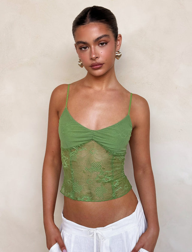 SASKIA TOP - GREEN