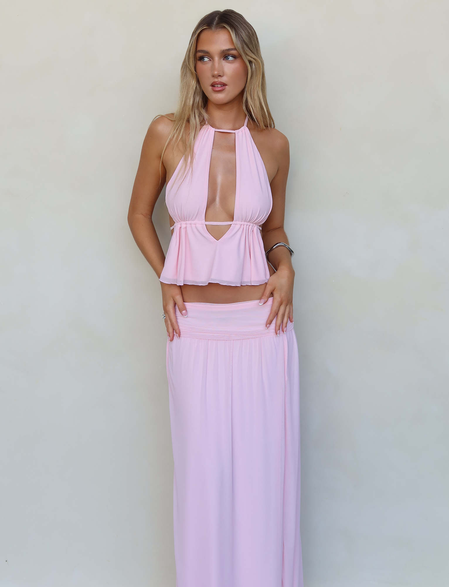 BIRDEE SKIRT - PINK : BABY PINK