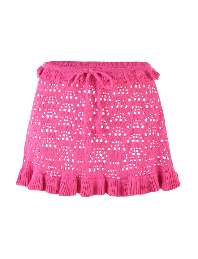 GRAESON SKIRT - PINK : HOT PINK