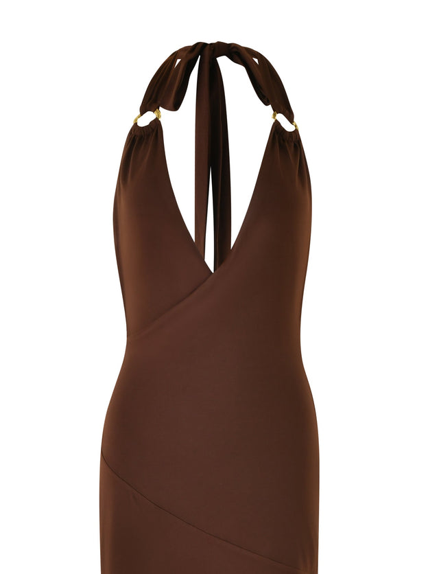 MYLES DRESS - BROWN : CHOCOLATE