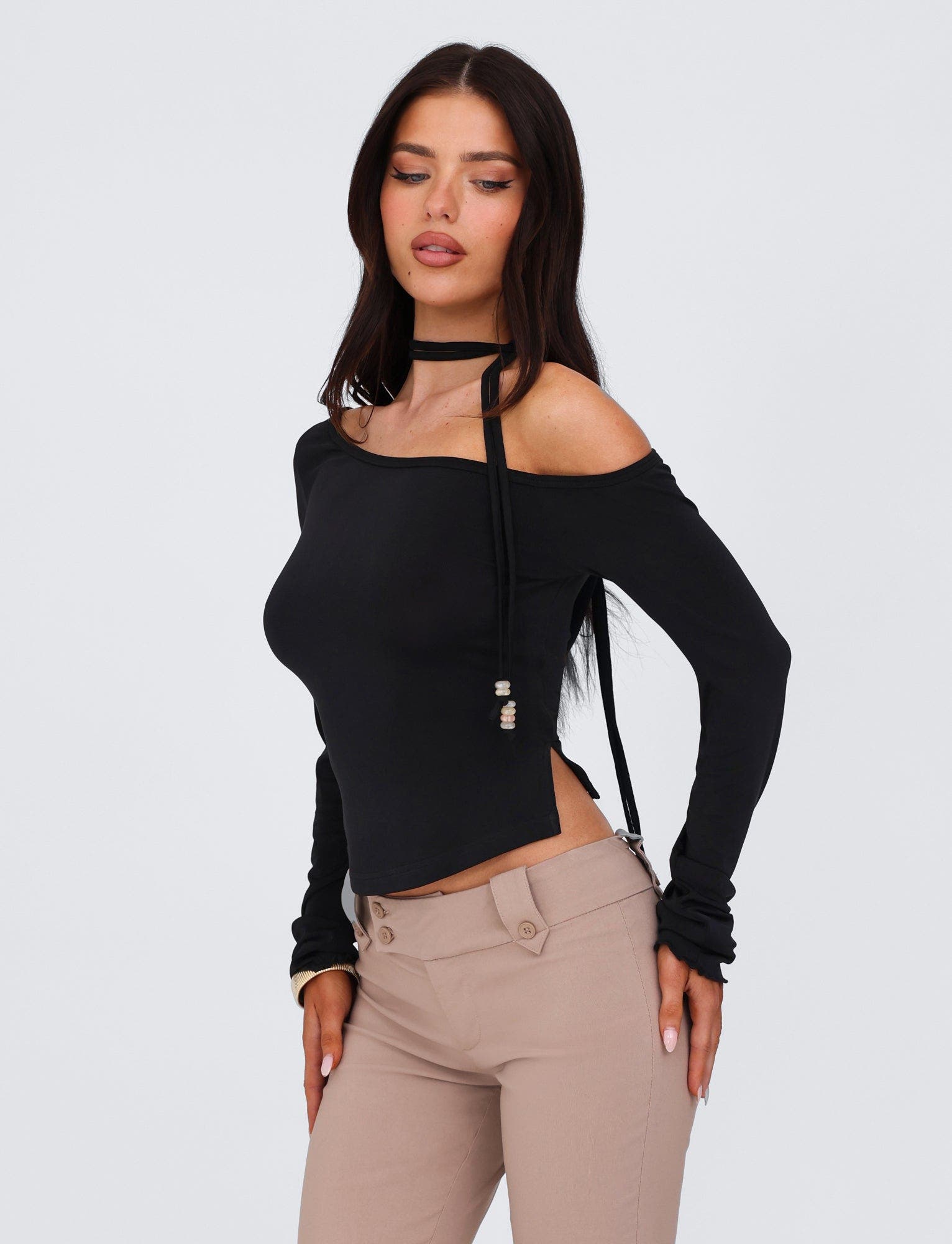 MIETTA TOP - BLACK