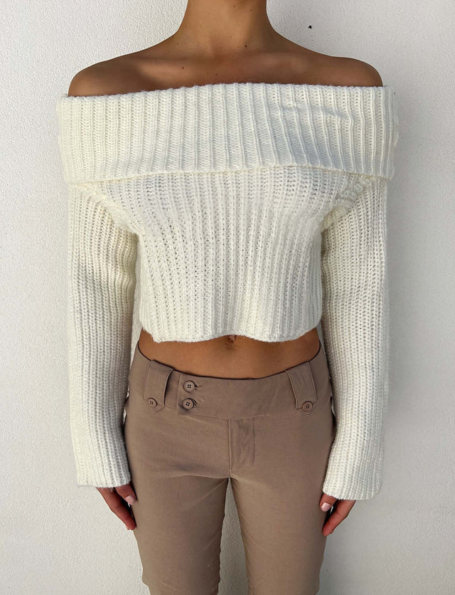 ASHLYN JUMPER - WHITE