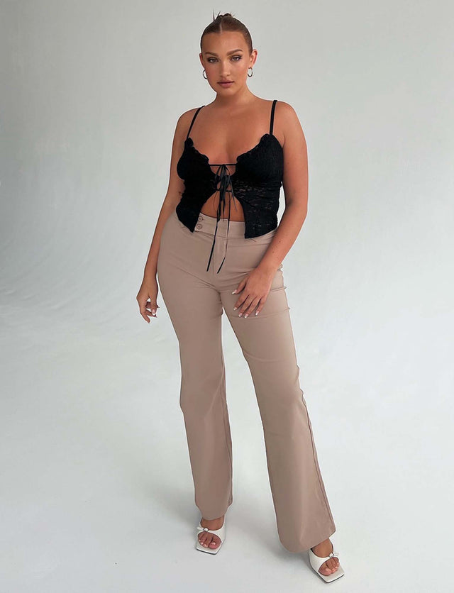 Tiger Mist Lucy Ribbed Flared Pants