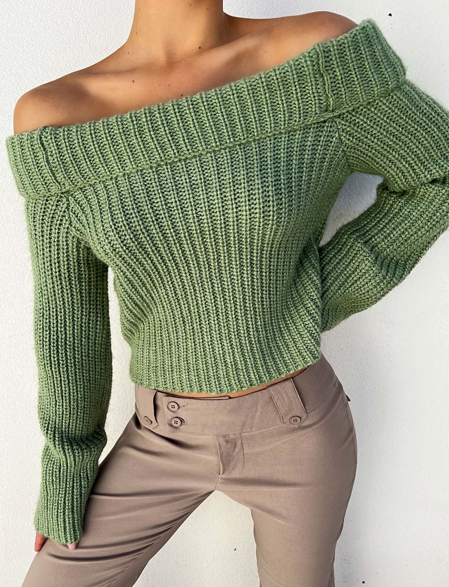 ASHLYN JUMPER - GREEN