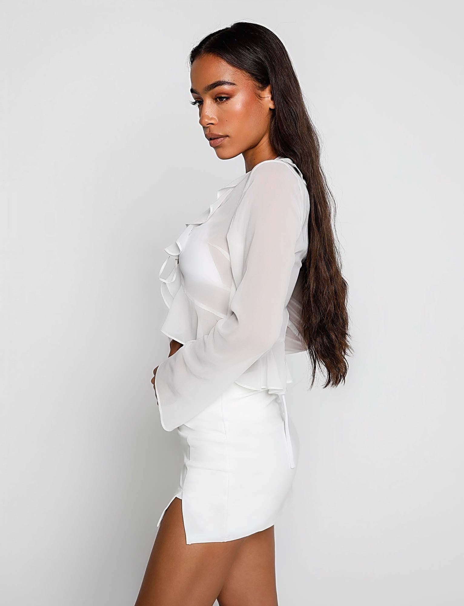 HAVANA SKORT - WHITE