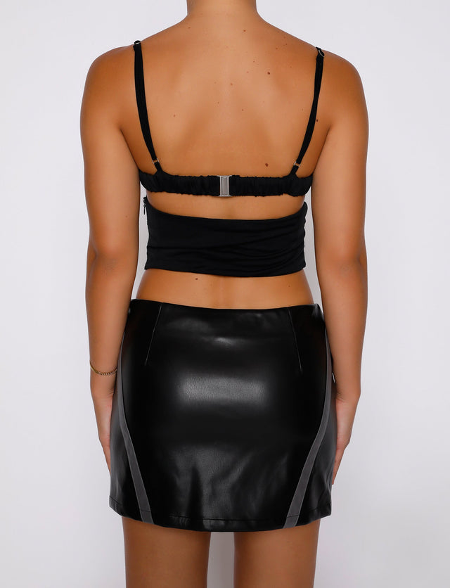 CAIDEN SKIRT - BLACK