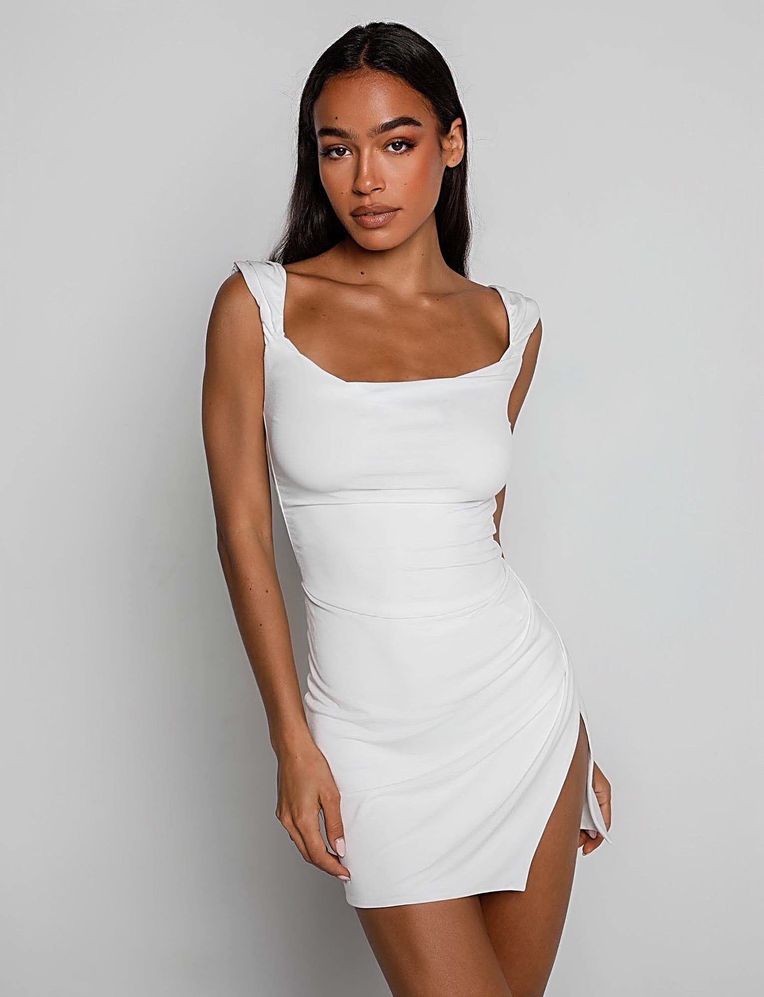 JOSLIN DRESS - WHITE