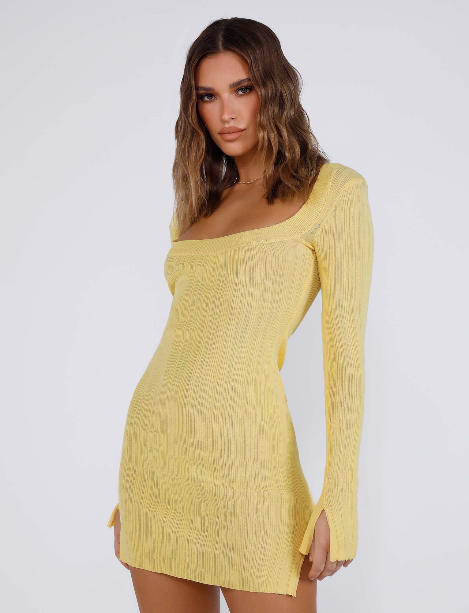 HANNA DRESS - YELLOW : LEMON – Tiger Mist North America