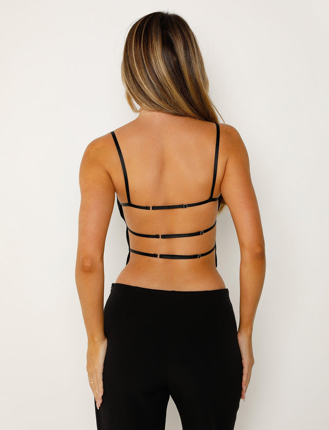 NAYSHA TOP - BLACK