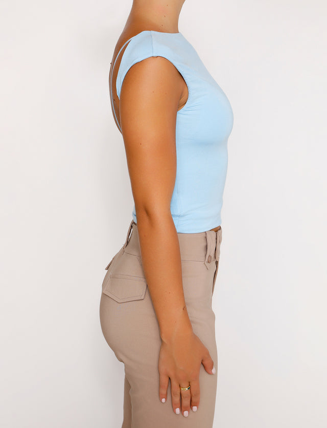 CHRISTY TOP - BLUE