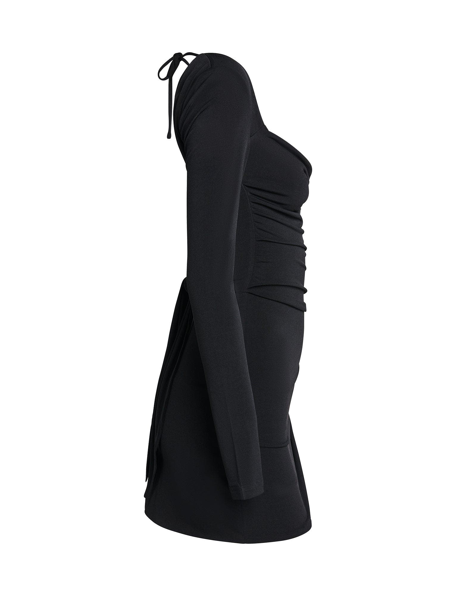 JOSLIN LONG SLEEVE DRESS - BLACK