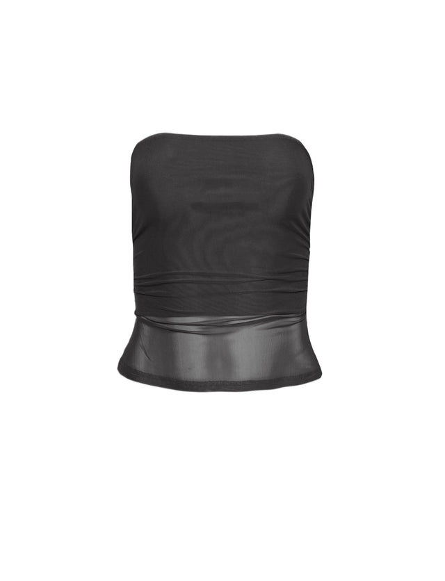 HARRIETT TUBE TOP - BLACK