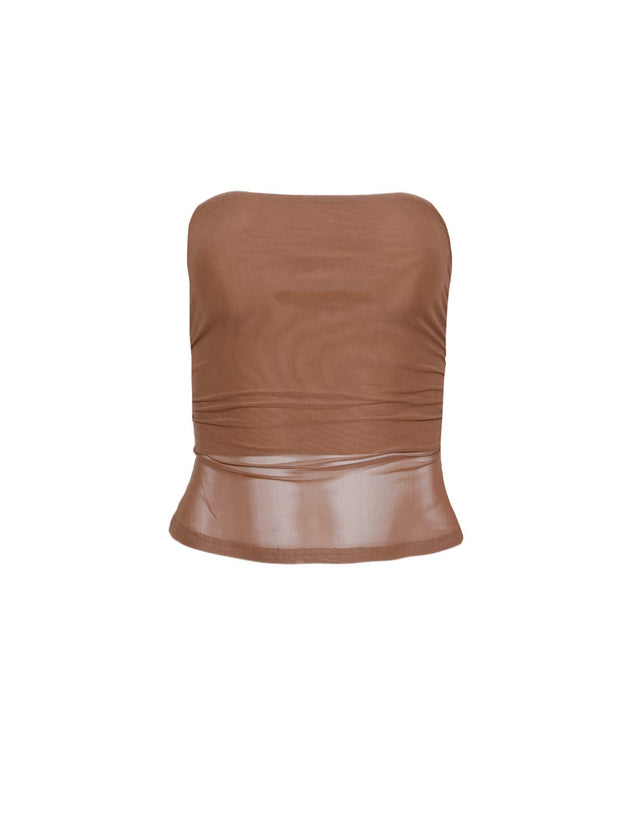 HARRIETT TUBE TOP - TAN