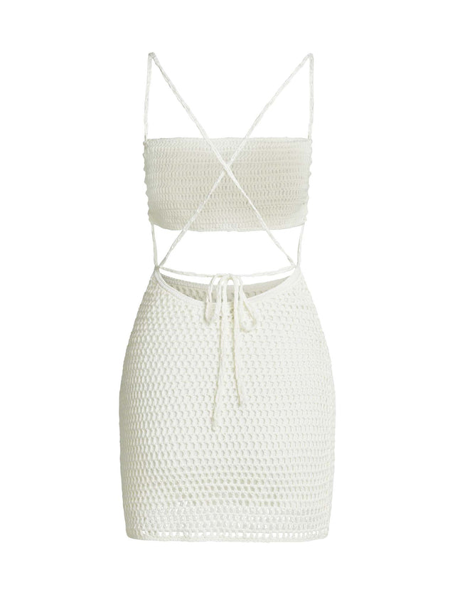 KRYSTALL DRESS - WHITE