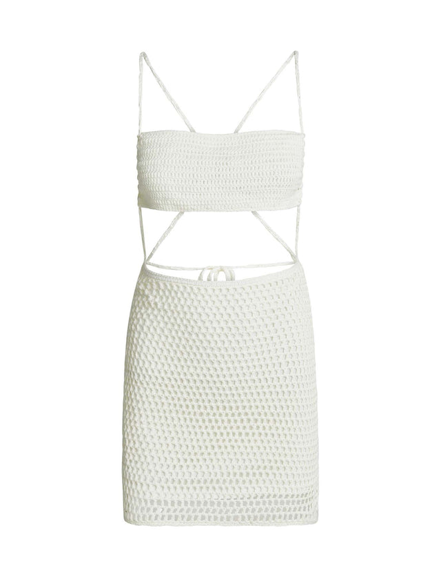 KRYSTALL DRESS - WHITE