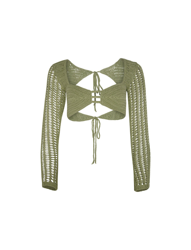 MACAULEY TOP - GREEN : PASTEL GREEN