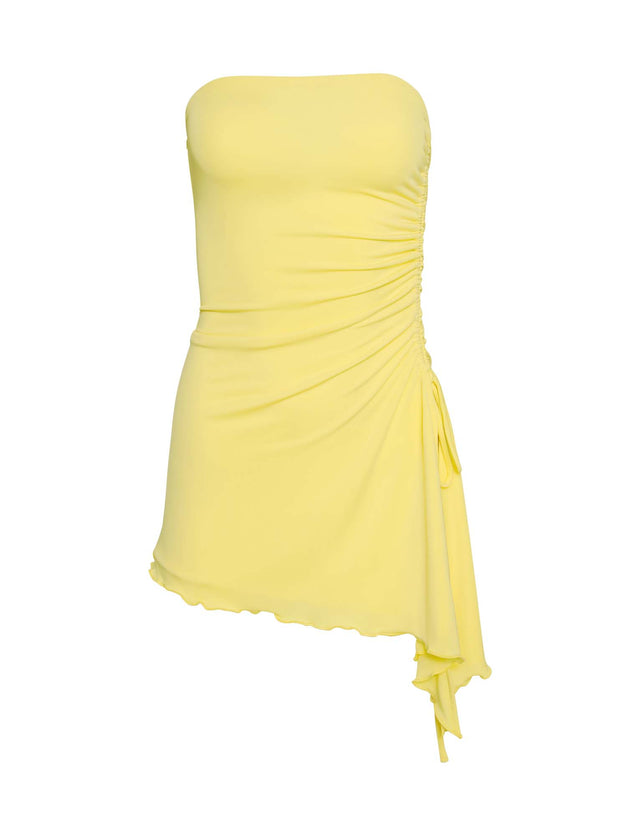 XENIA DRESS - YELLOW : LEMON