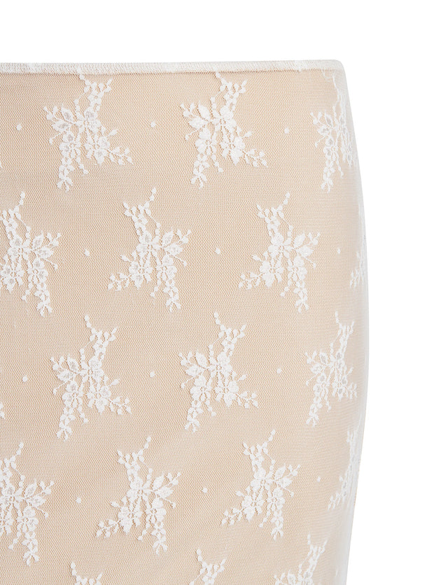 KAROLINA SKIRT - WHITE : WHITE LACE