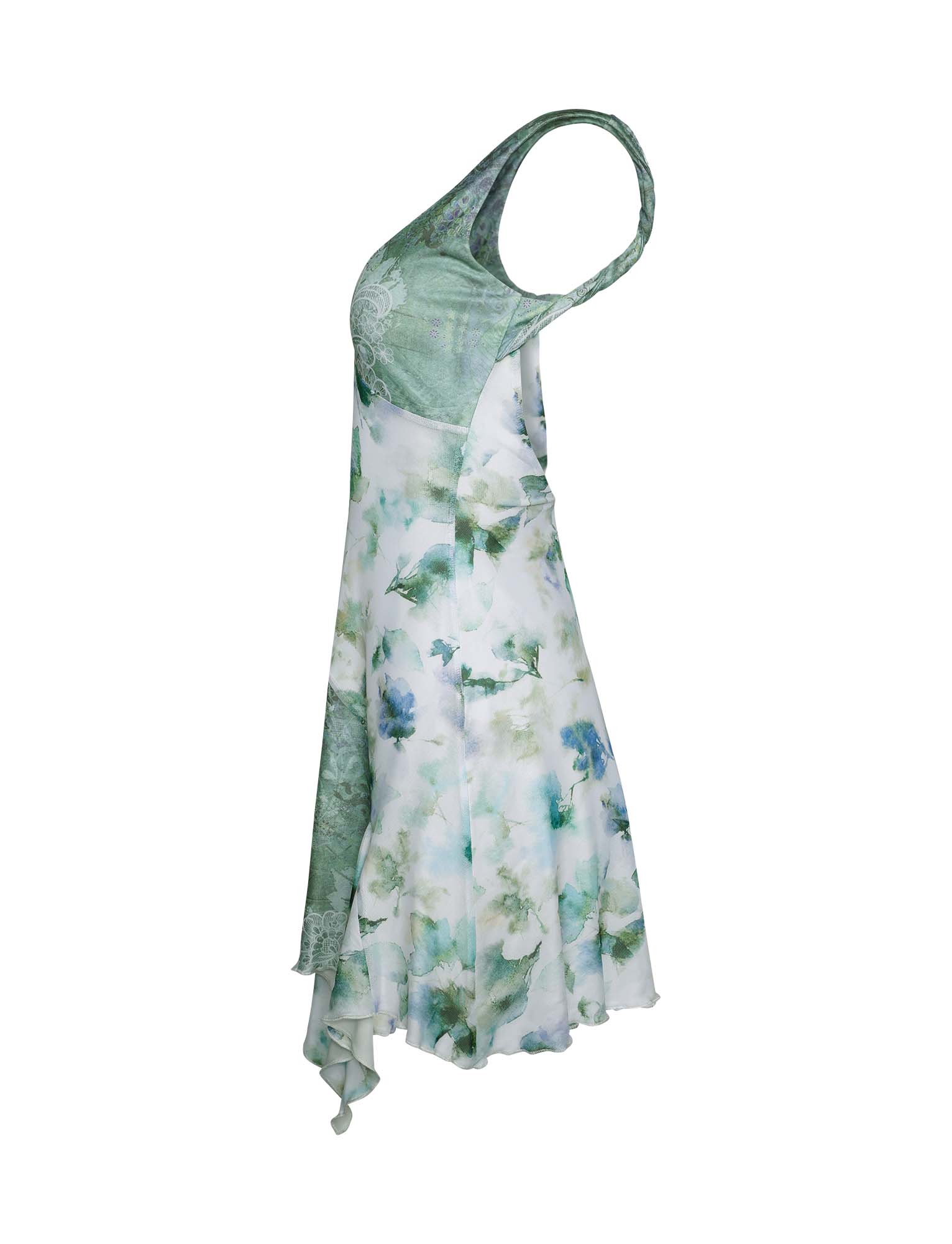 THEO DRESS - GREEN : FLORAL