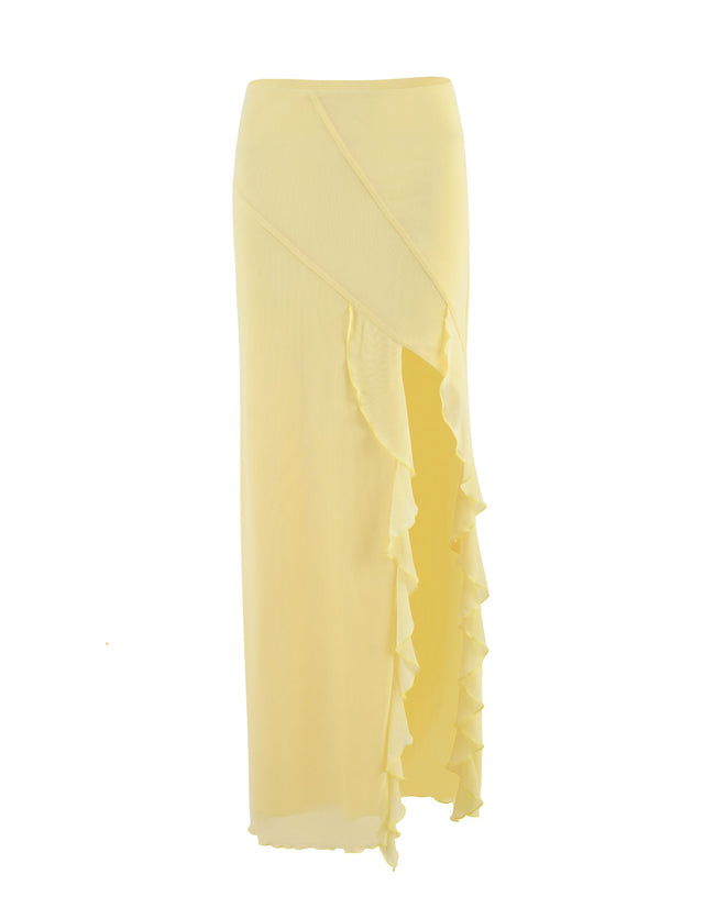 THEO SKIRT - YELLOW : LEMON