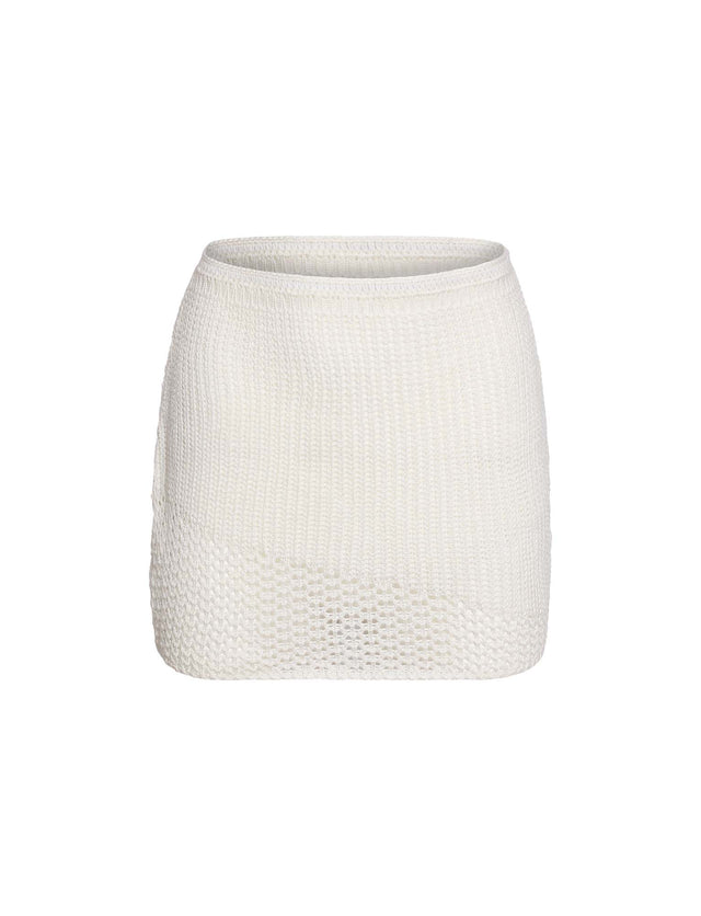 MACAULEY MINI SKIRT - WHITE