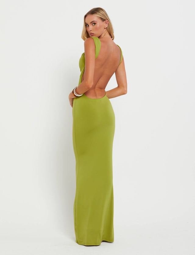 MORANA DRESS - GREEN : PASTEL GREEN