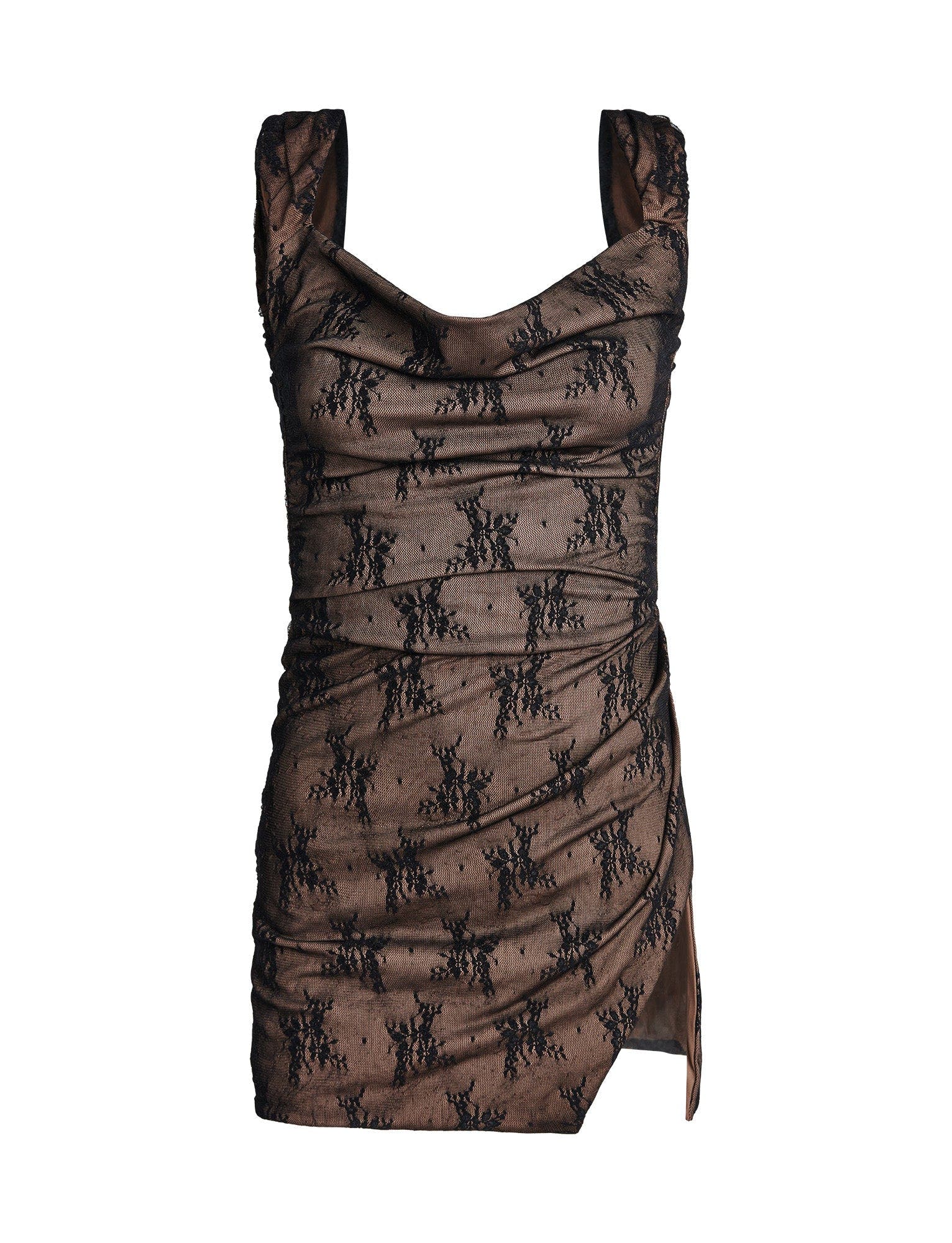 JOSLIN LACE DRESS - BLACK : BLACK LACE