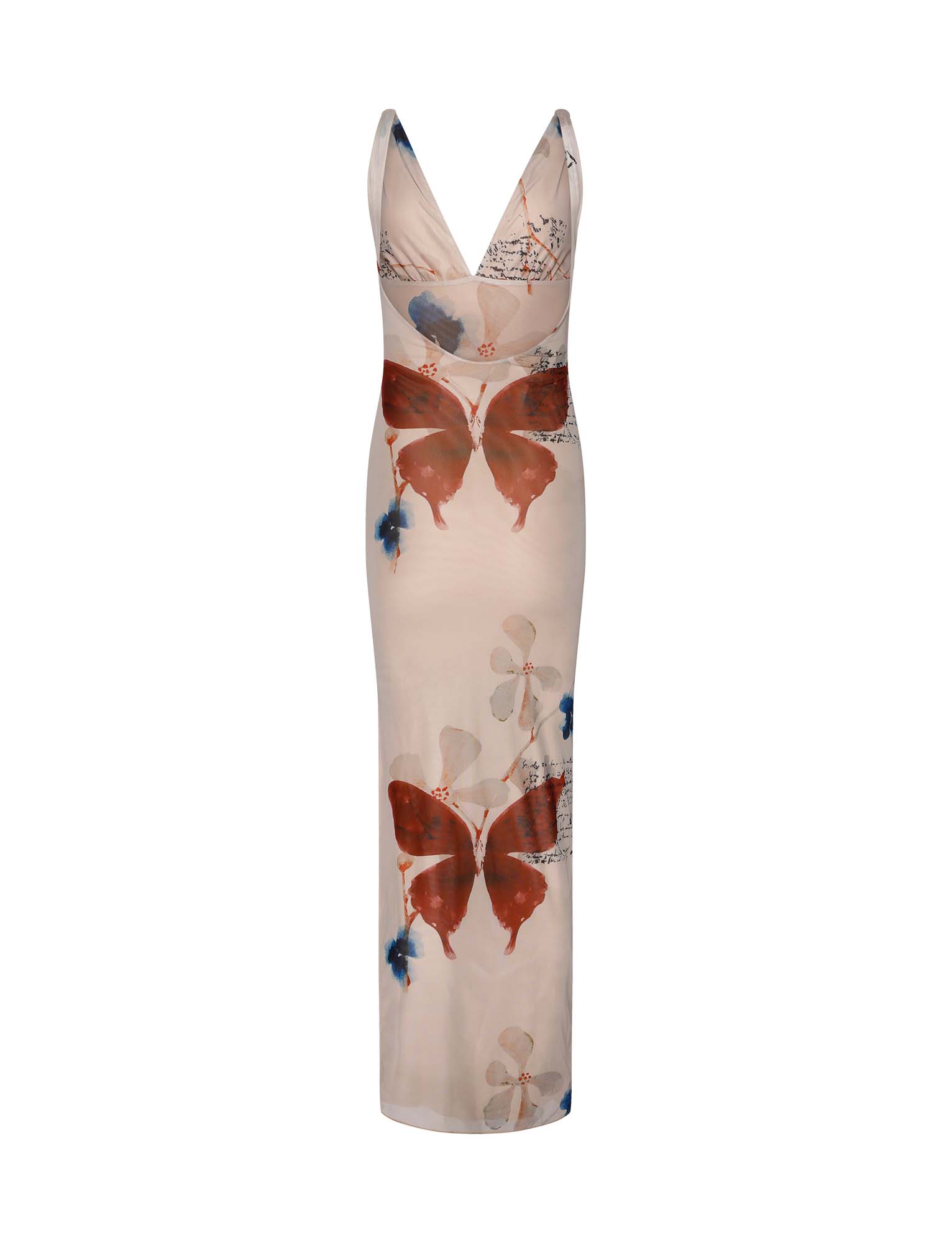 PERCY MAXI DRESS - NEUTRAL : PAISLEY : BY POPPY BUTTERFLY