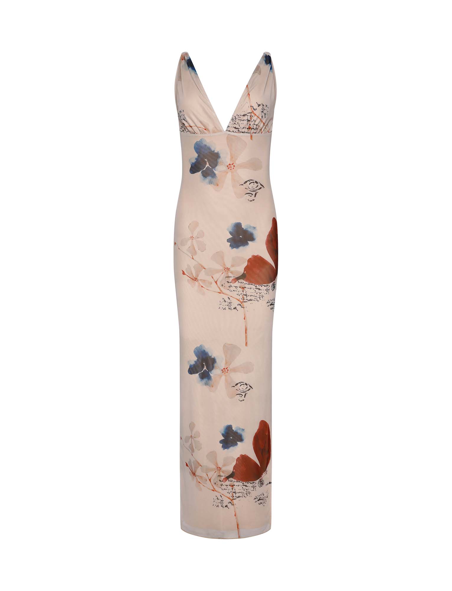 PERCY MAXI DRESS - NEUTRAL : PAISLEY : BY POPPY BUTTERFLY
