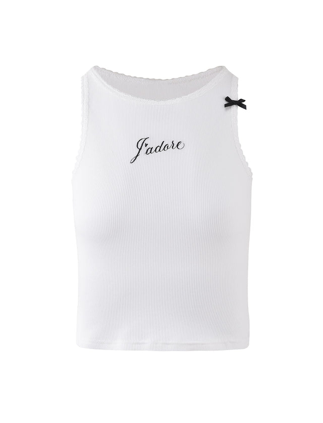 J'ADORE TANK - WHITE