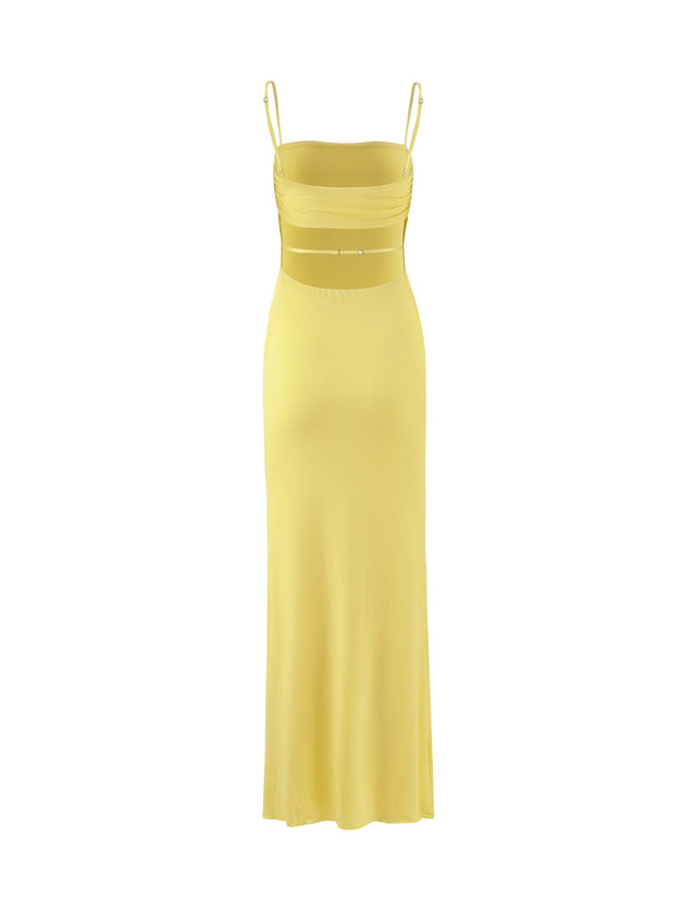 CARA DRESS - YELLOW : PASTEL CITRUS