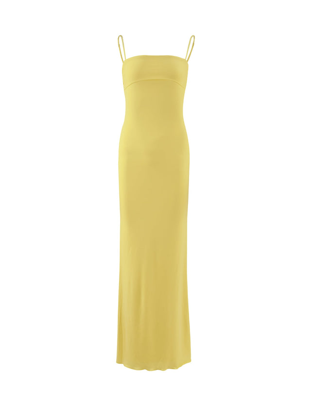 CARA DRESS - YELLOW : PASTEL CITRUS