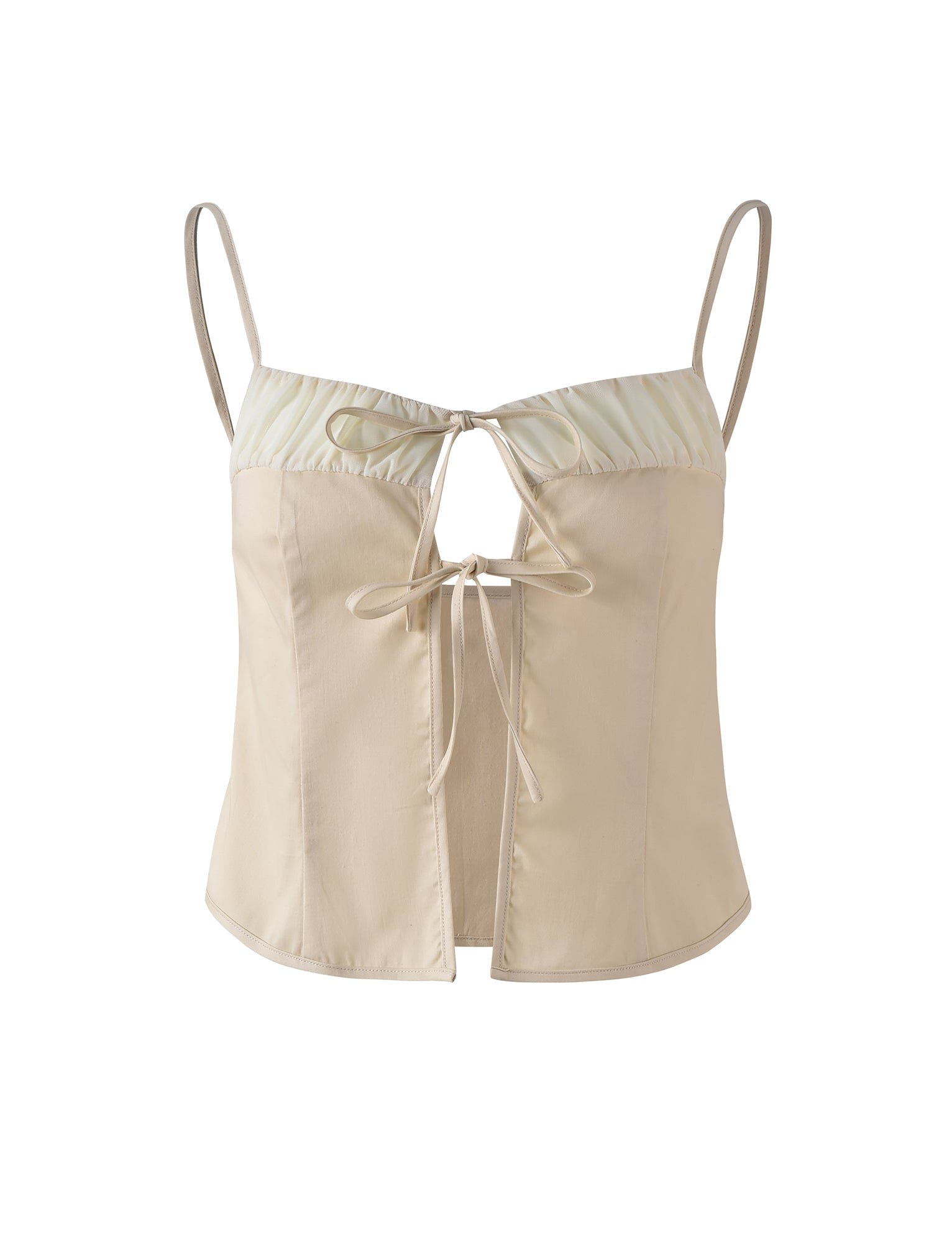 ALISA TOP - WHITE : CREAM