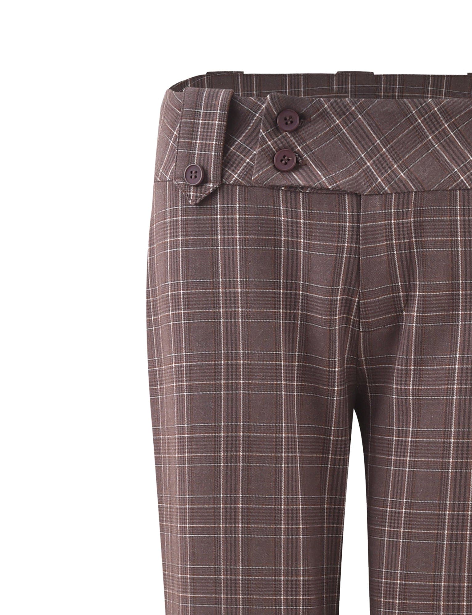 KITTIE PANT - BROWN : CHOCOLATE CHECK