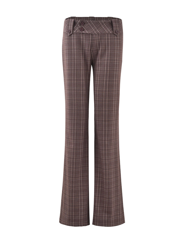 KITTIE PANT - BROWN : CHOCOLATE CHECK