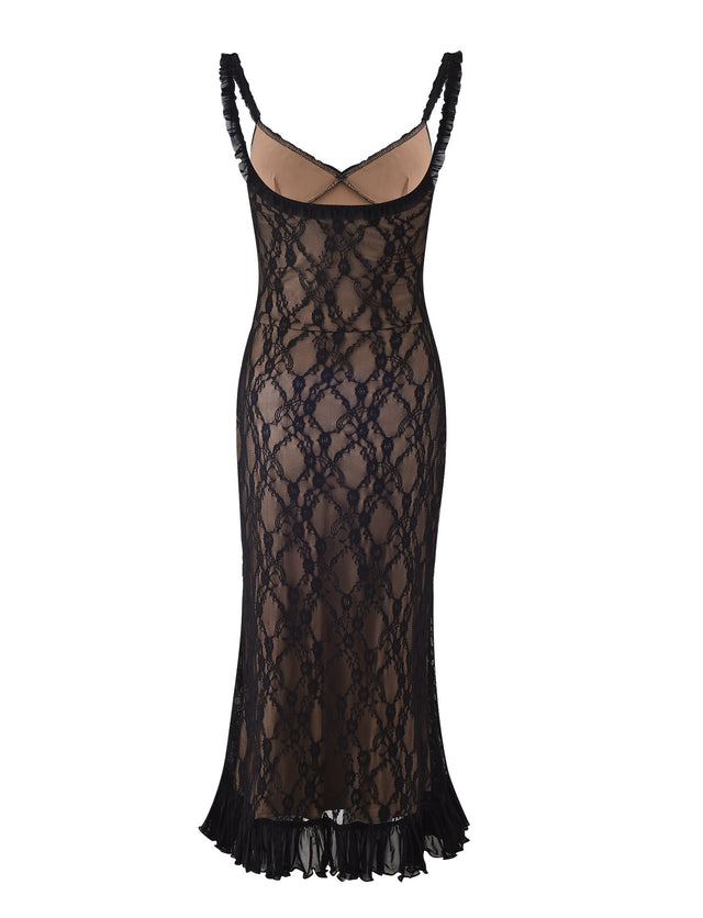 DEJA DRESS - BLACK : LACE