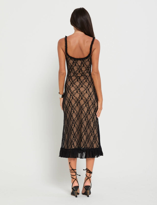 DEJA DRESS - BLACK : LACE