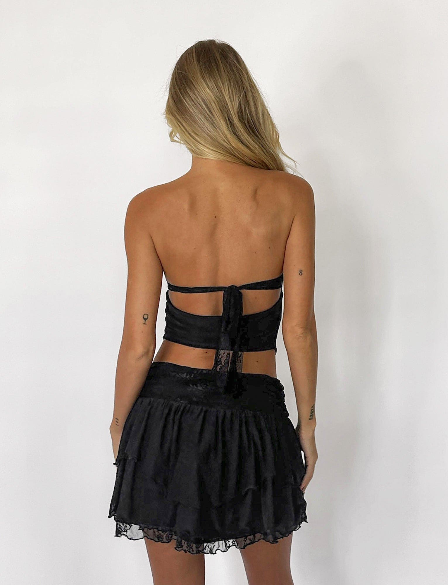 HARPER MINI SKIRT - BLACK