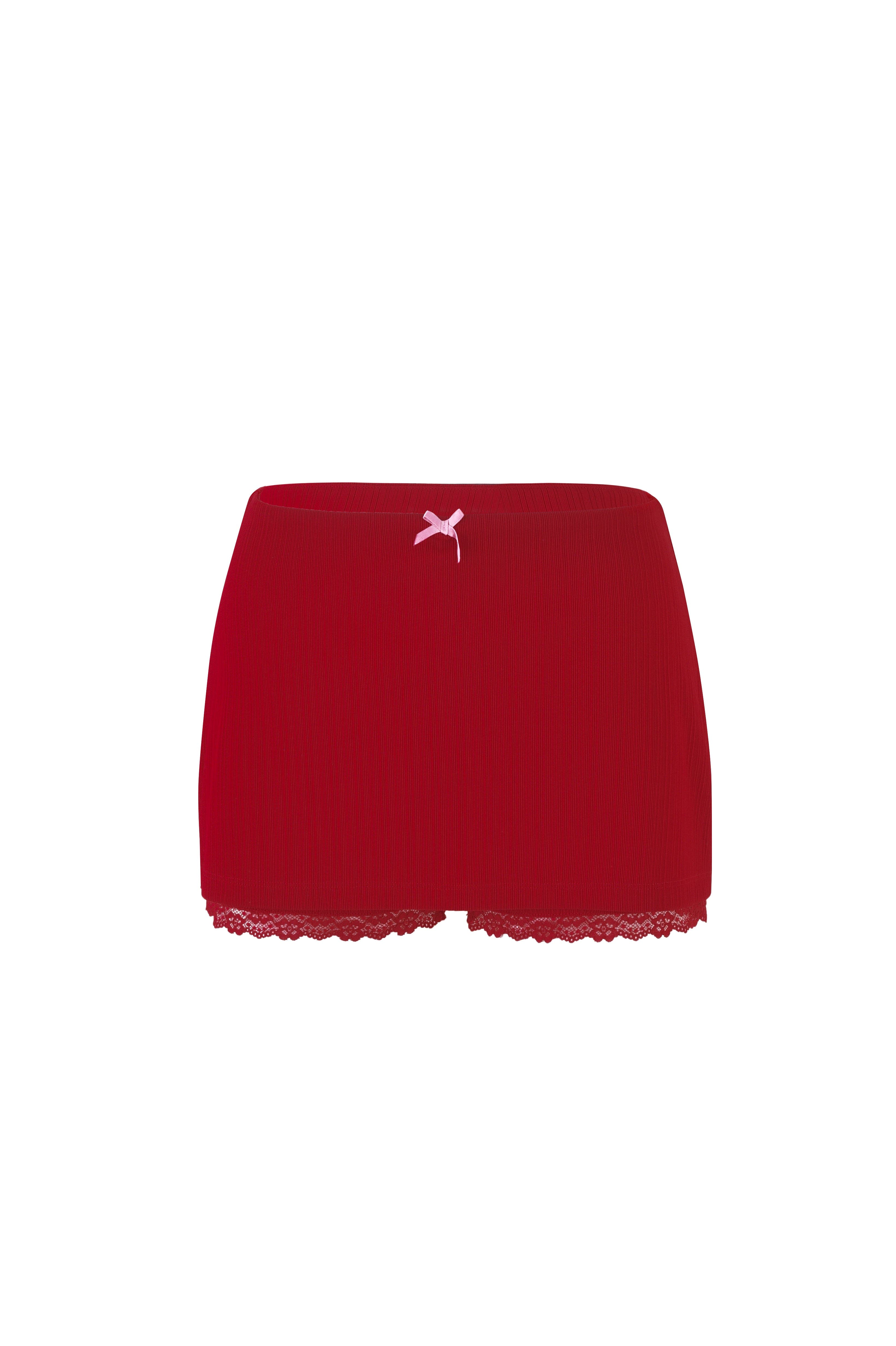 SABINE SKORT - RED : BERRY RED : PINK CRIMSON