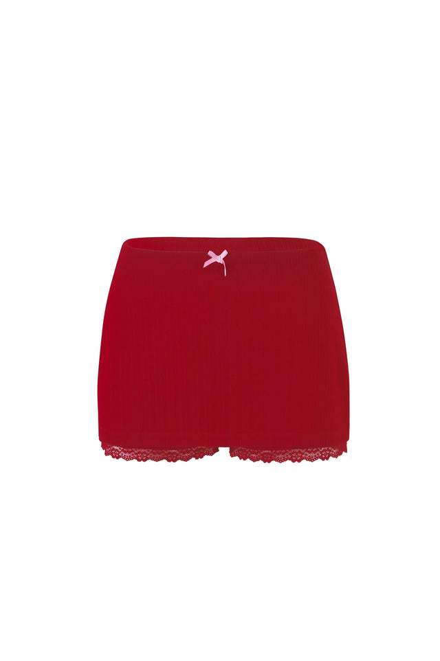 SABINE SKORT - RED : BERRY RED : PINK CRIMSON