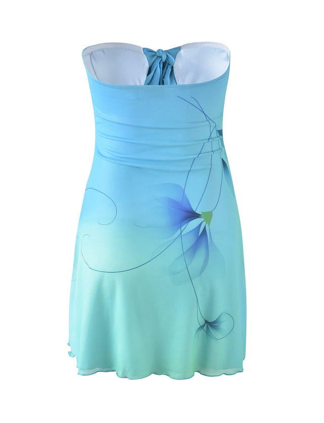 SOREN DRESS - BLUE : GRADIENT : GRADIENT MINT BLUE