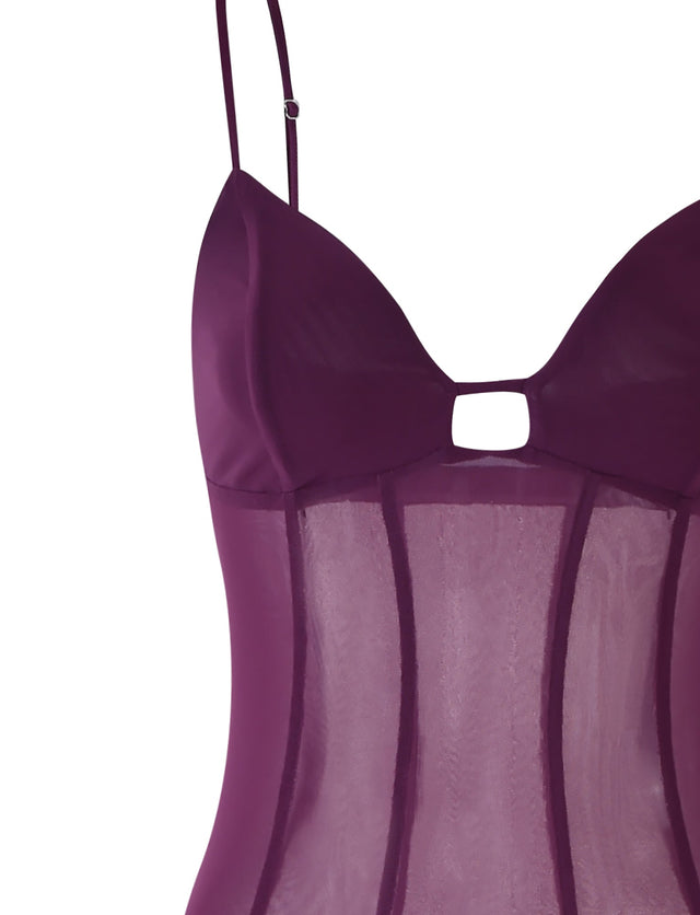 KAIDA DRESS - PURPLE : PLUM : AUBERGINE