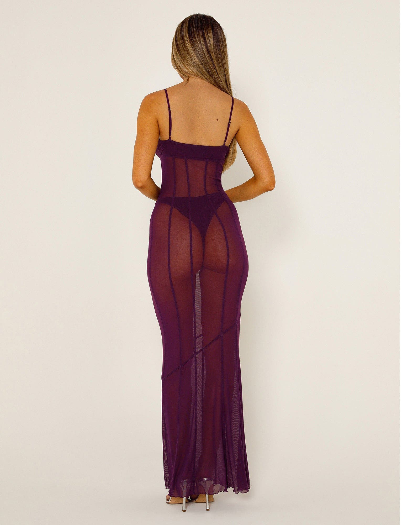 KAIDA DRESS - PURPLE : PLUM : AUBERGINE