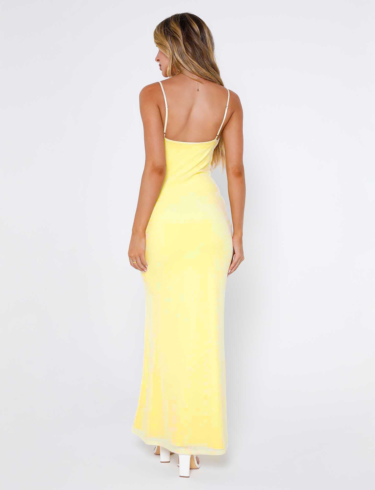 MIARA DRESS - YELLOW : PALE YELLOW : CITRUS